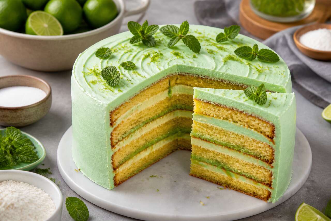 Recette du layer cake façon mojito