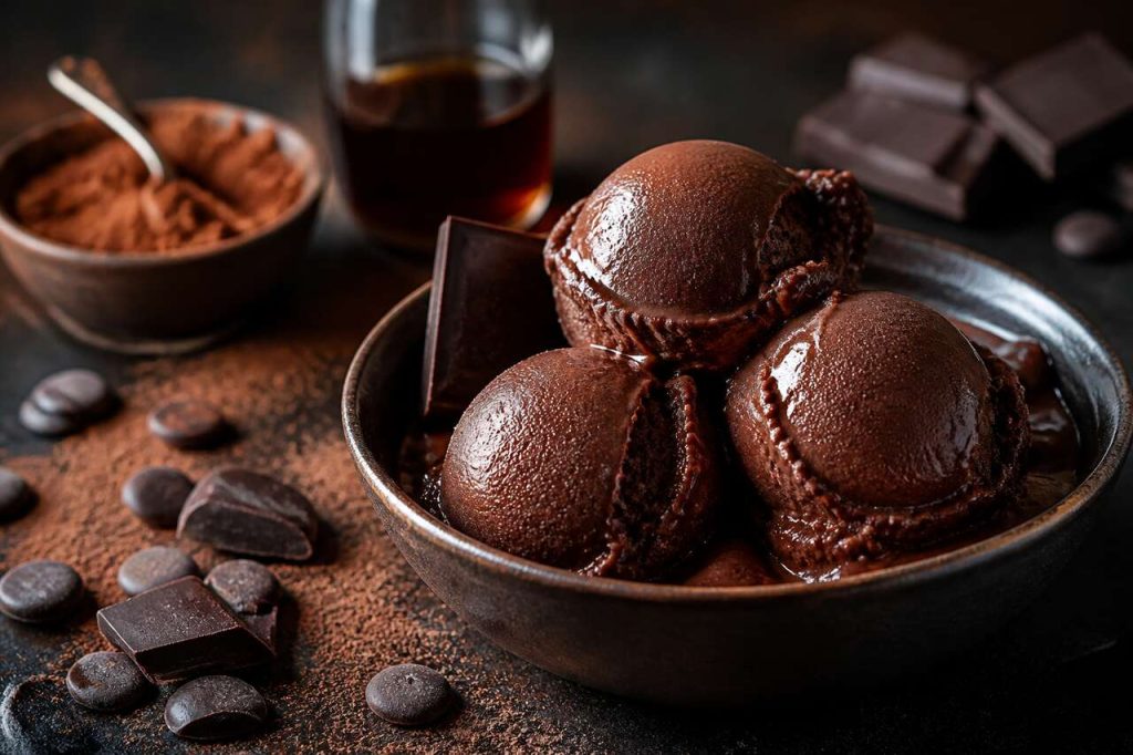 Recette de sorbet au chocolat maison