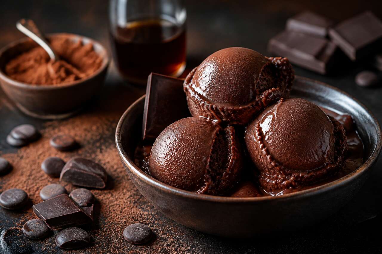Recette de sorbet au chocolat maison