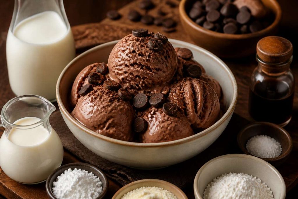 Recette de glace au chocolat maison