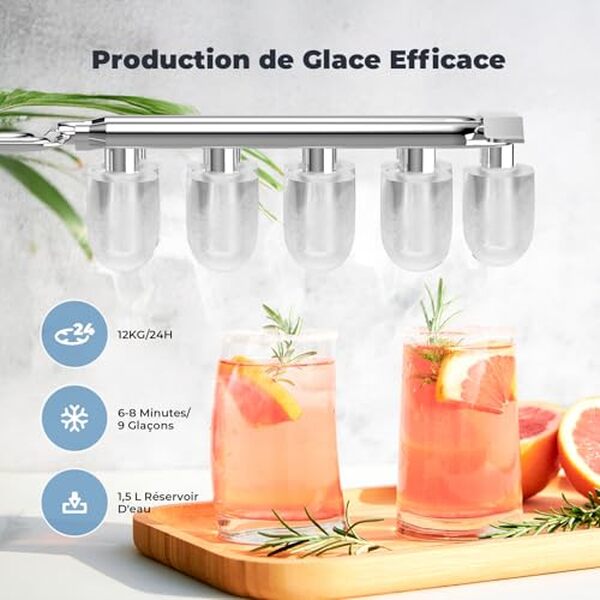 Découvrez notre test complet de la machine à glaçons Acmeenjoy : performances, capacité 12 kg en 24h, avantages et inconvénients pour bien choisir. 
