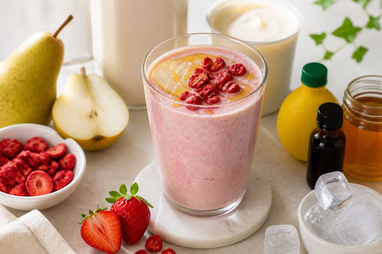 Smoothie fraises et poires : une recette gourmande et facile