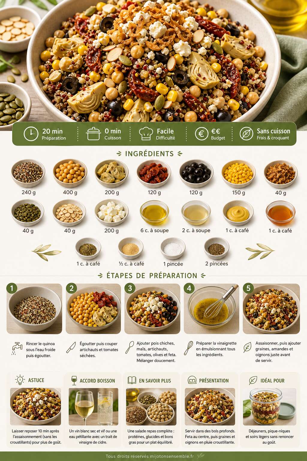 Fiche recette Recette : la salade fra&icirc;cheur de Delphine