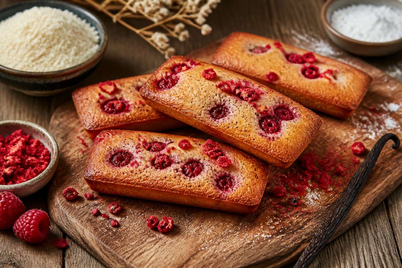 Recette de financiers aux framboises moelleux et fondants