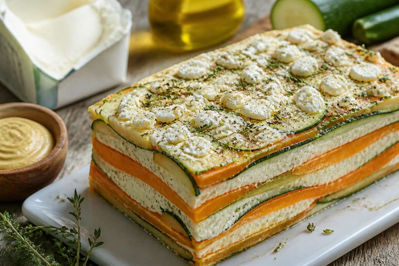 Terrine courgettes et carottes au chèvre frais : recette gourmande