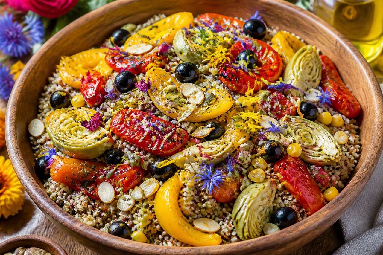 Salade du jardin aux fleurs de Sylvie : recette estivale colorée