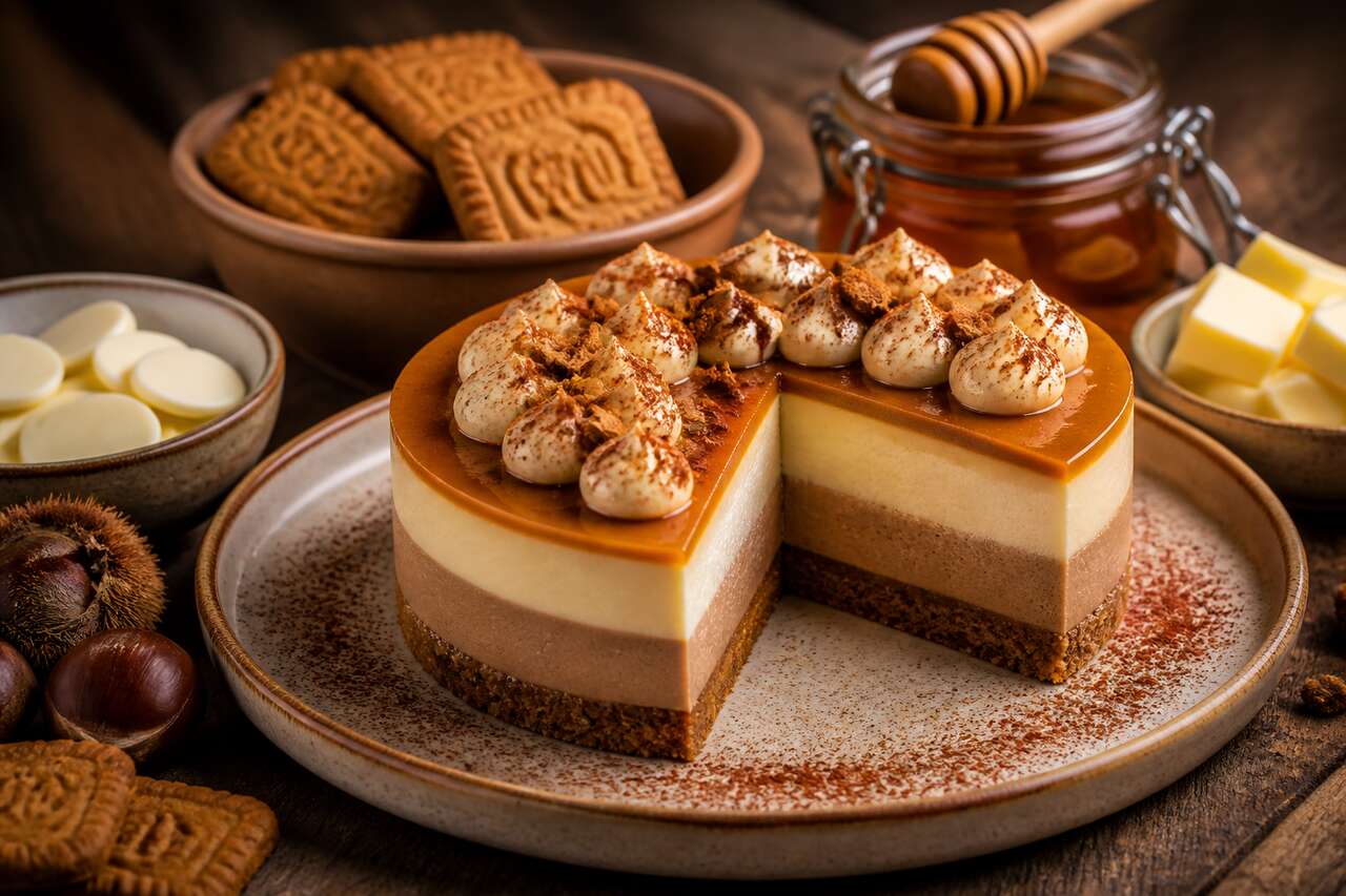 Recette d'entremets au miel de châtaignier