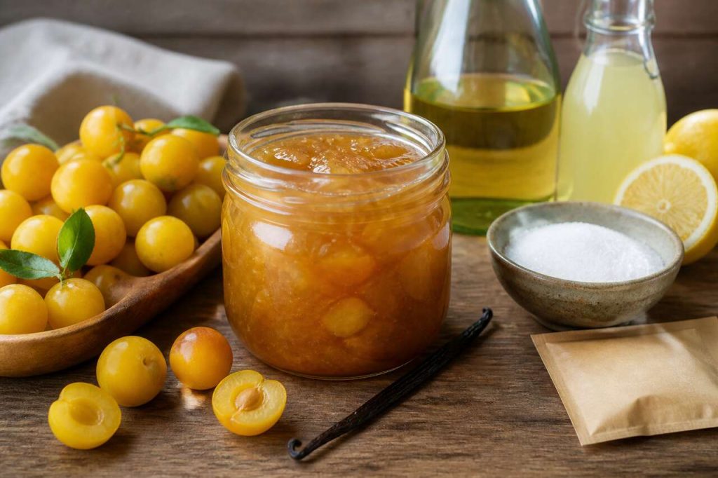 Recette de confiture de mirabelles au vin blanc