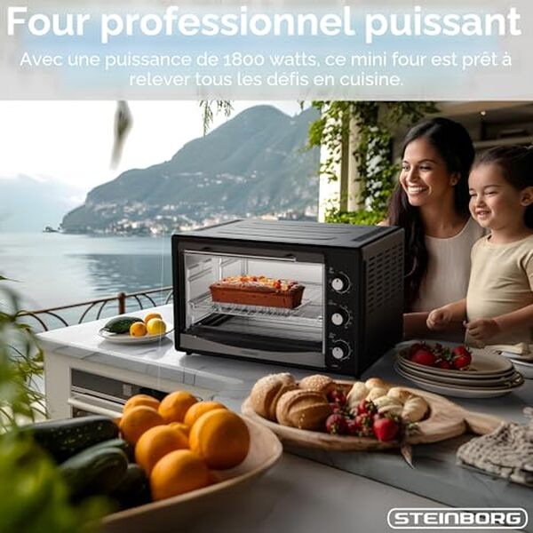 Découvrez notre test détaillé du mini four 1800 W avec tournebroche : performances, fonctionnalités et polyvalence pour la cuisine moderne.