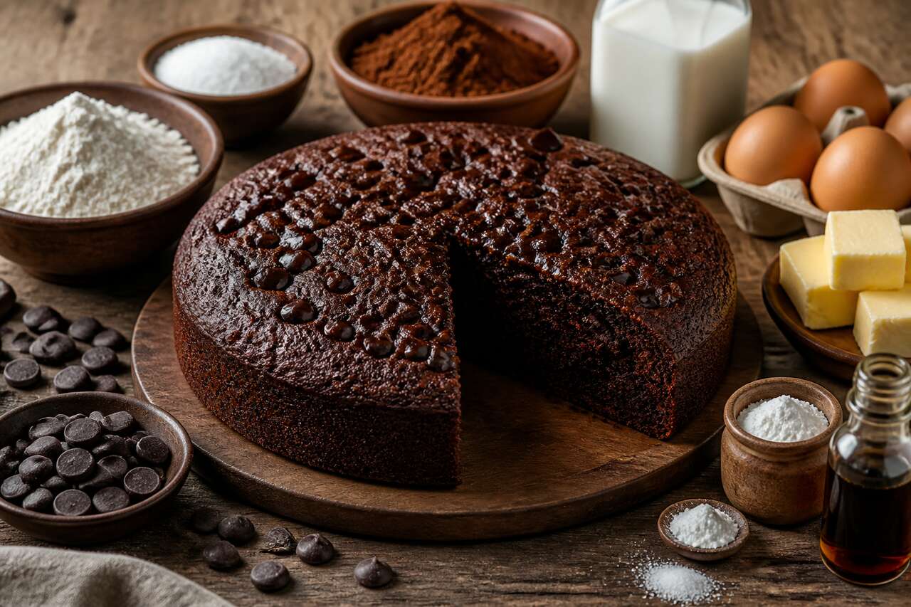 Recette du cake au chocolat moelleux et gourmand