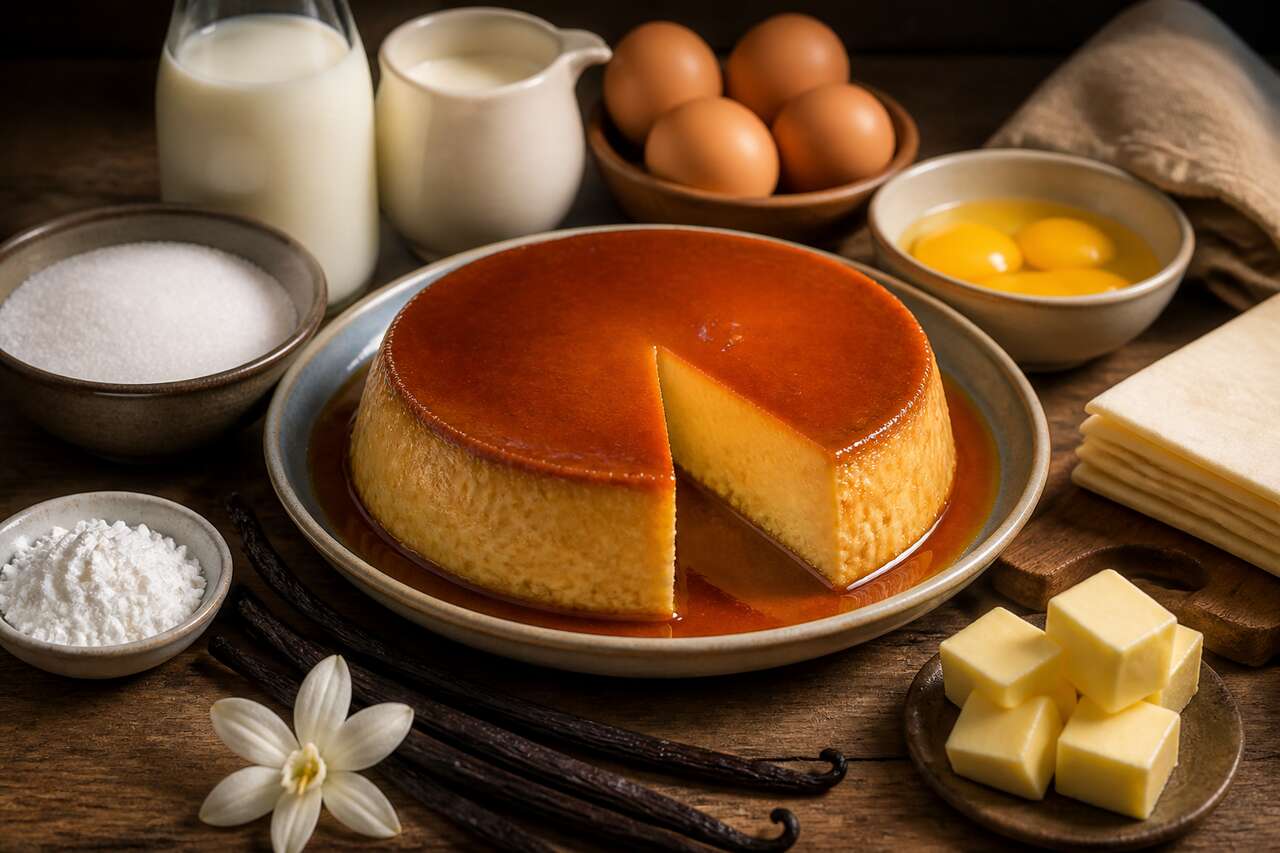 La meilleure recette de flan pâtissier à la vanille