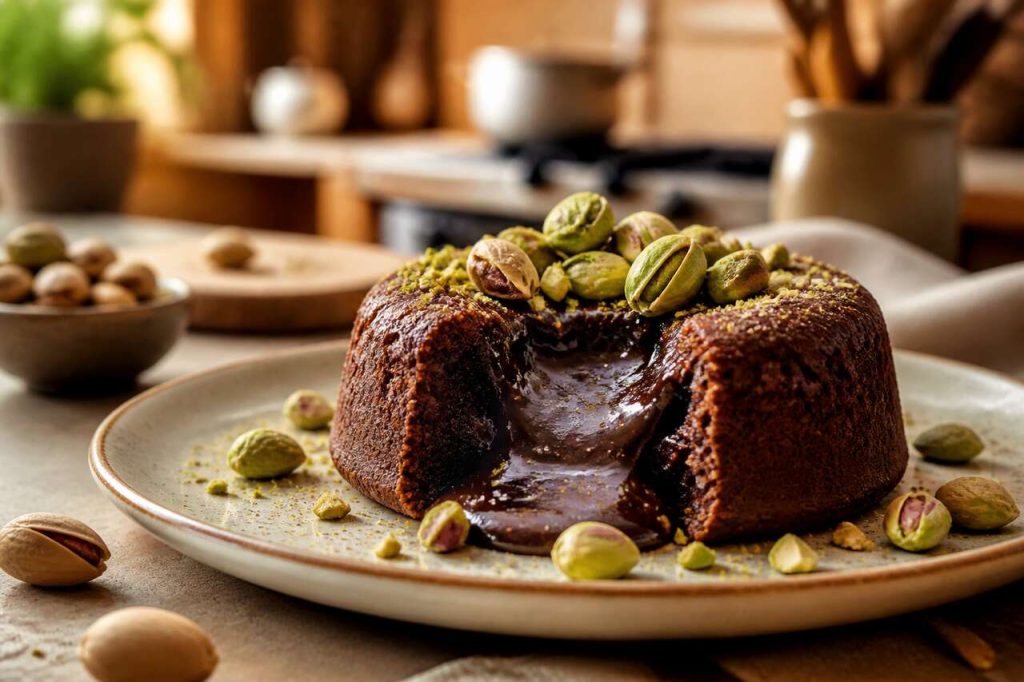 Recette du moelleux pistache chocolat