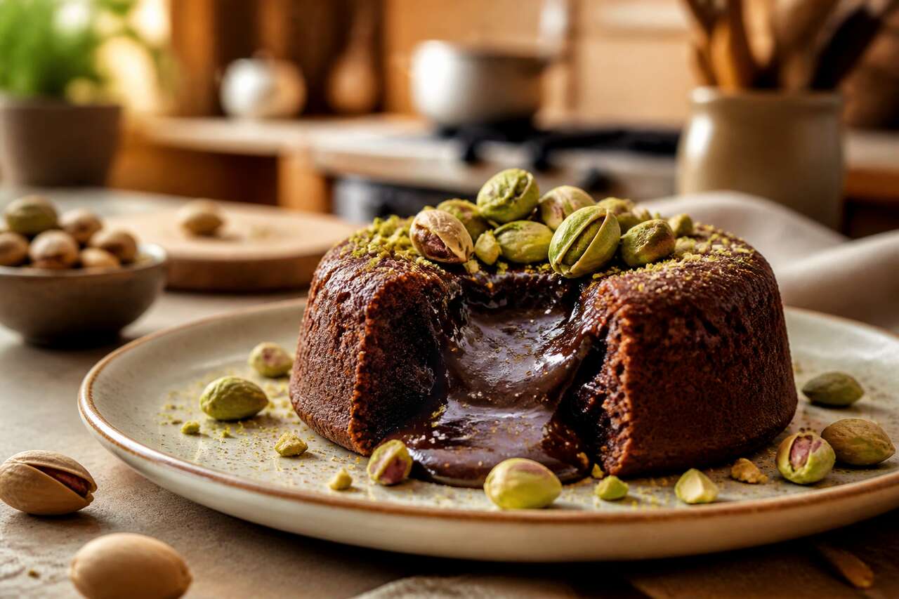 Recette du moelleux pistache chocolat