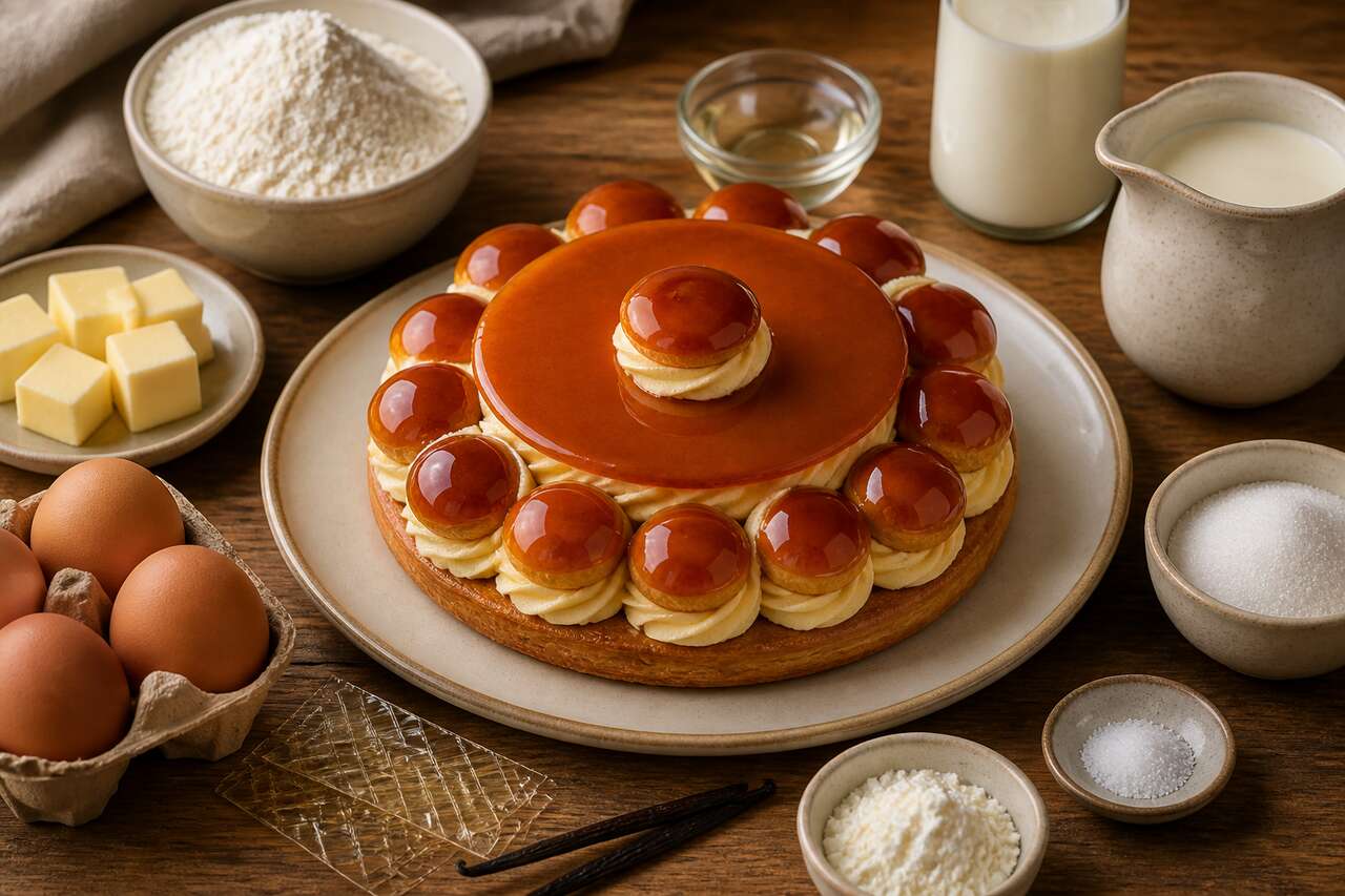 Recette du saint-honoré à la vanille et au caramel