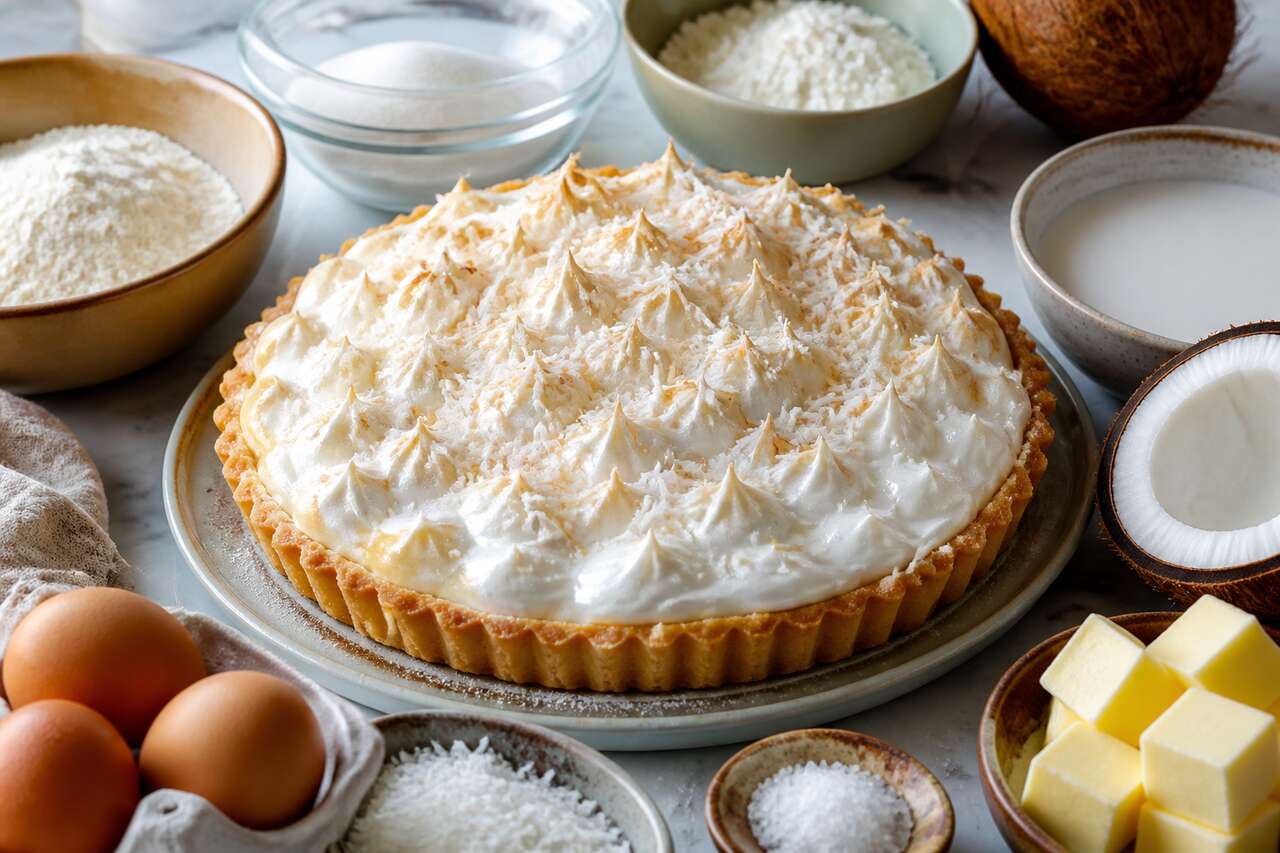 Recette de tarte meringuée à la noix de coco : un délice exotique