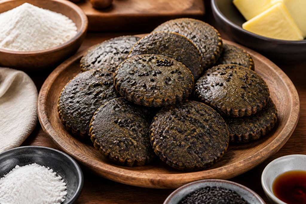 Sablés au sésame noir : recette gourmande