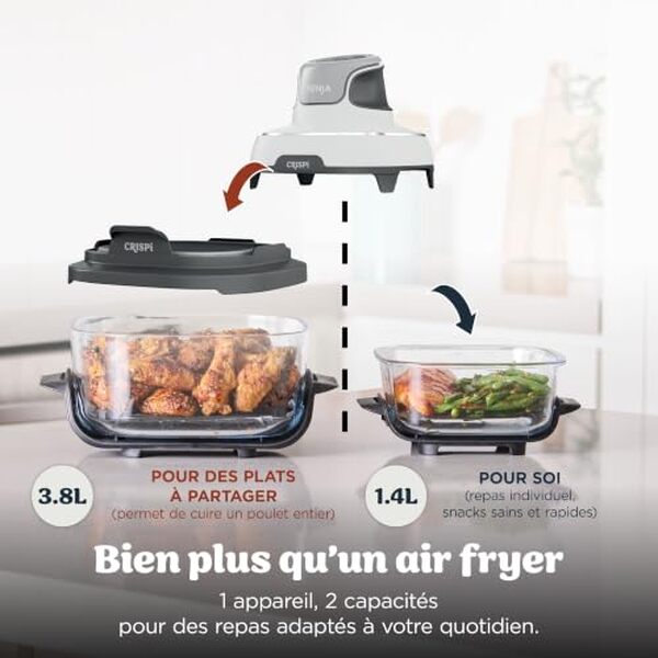 Découvrez notre test complet de la friteuse sans huile Ninja CRISPi 4-en-1. Avis, performances, avantages et inconvénients de cette friteuse compacte et polyvalente. 