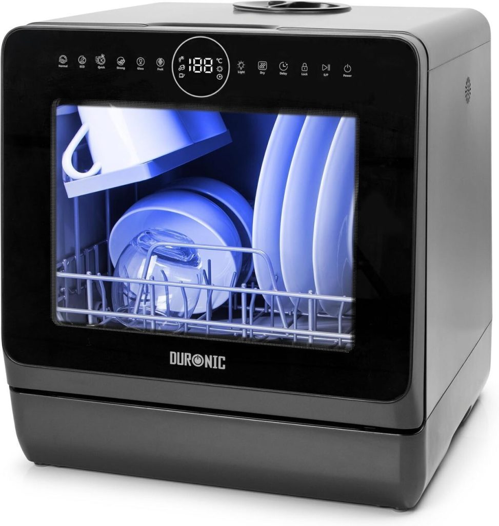Test du lave-vaisselle compact Duronic DW5 BK : efficacité et gain de place