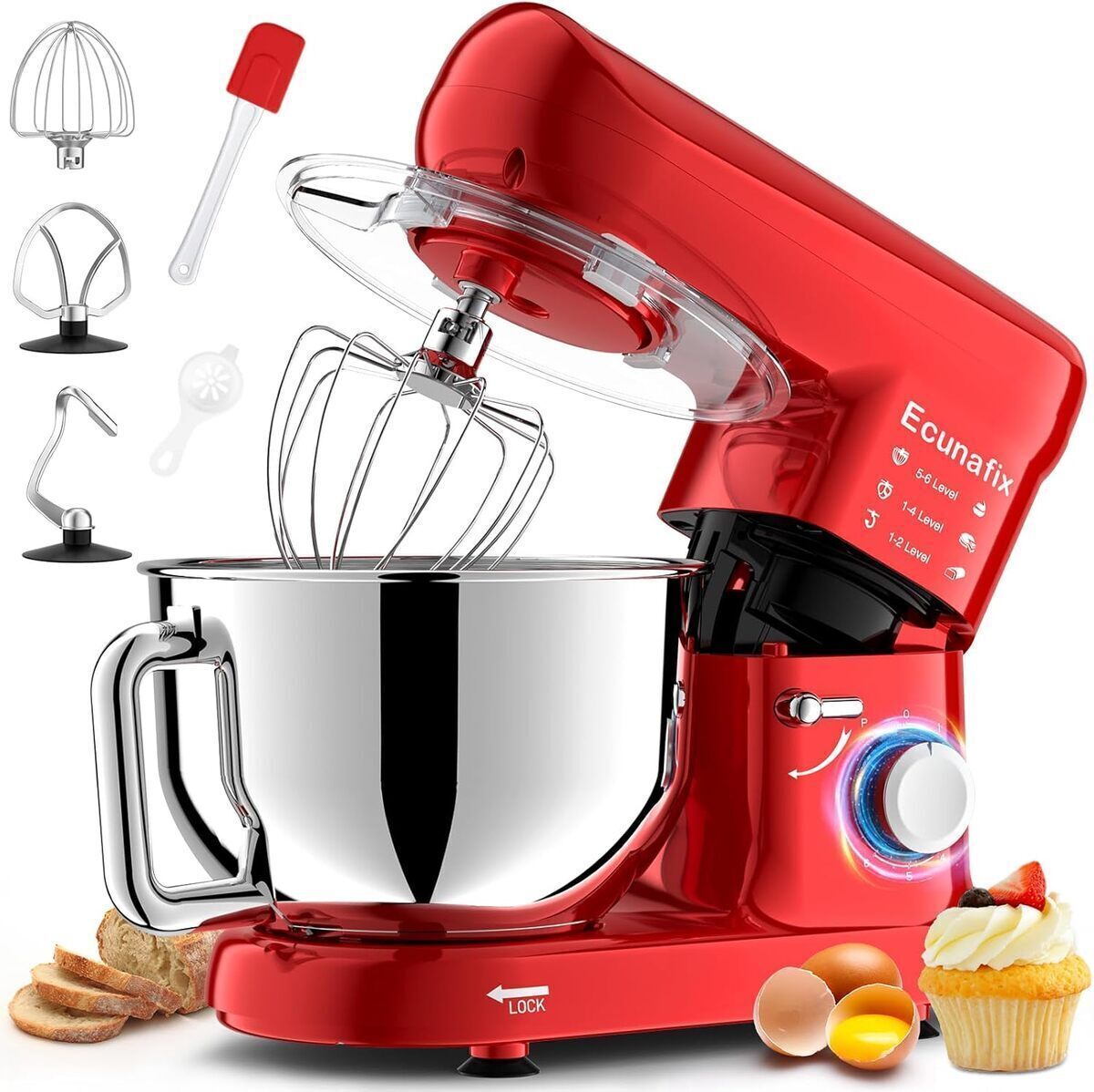 Test du robot pâtissier polyvalent 2000W 6, 5L