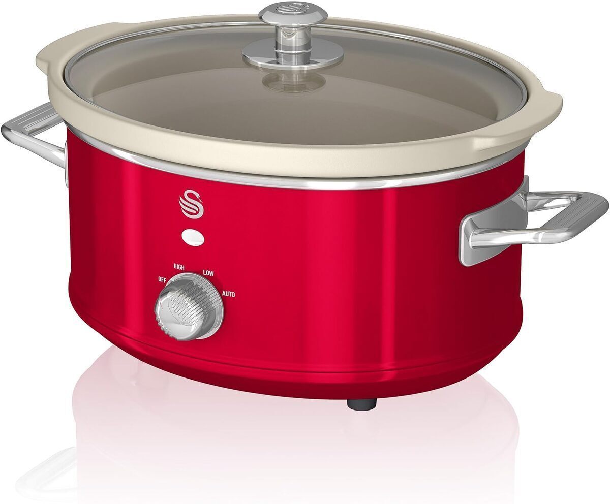 Test : mijoteuse Swan Retro SF17021RNEU rouge 200 W