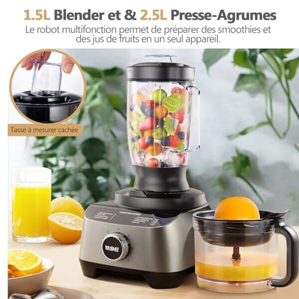 Découvrez notre test complet du robot multifonctions YASHE 1300W : caractéristiques, performances et avis d'utilisation pour bien choisir votre appareil de cuisine. 
