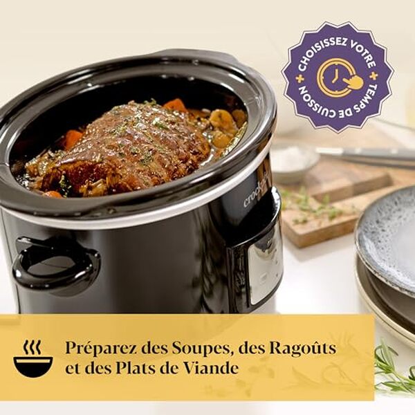 Découvrez notre test détaillé de la mijoteuse Crock-Pot CSC113X programmable 3, 5 l noir : performances, fonctionnalités et avis client pour bien choisir votre appareil.