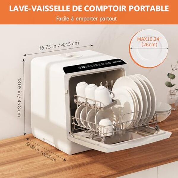 Découvrez notre test détaillé du mini lave-vaisselle Karlxtom avec ses 6 programmes, écran tactile led et performances. Avis complet et conseils d'achat.