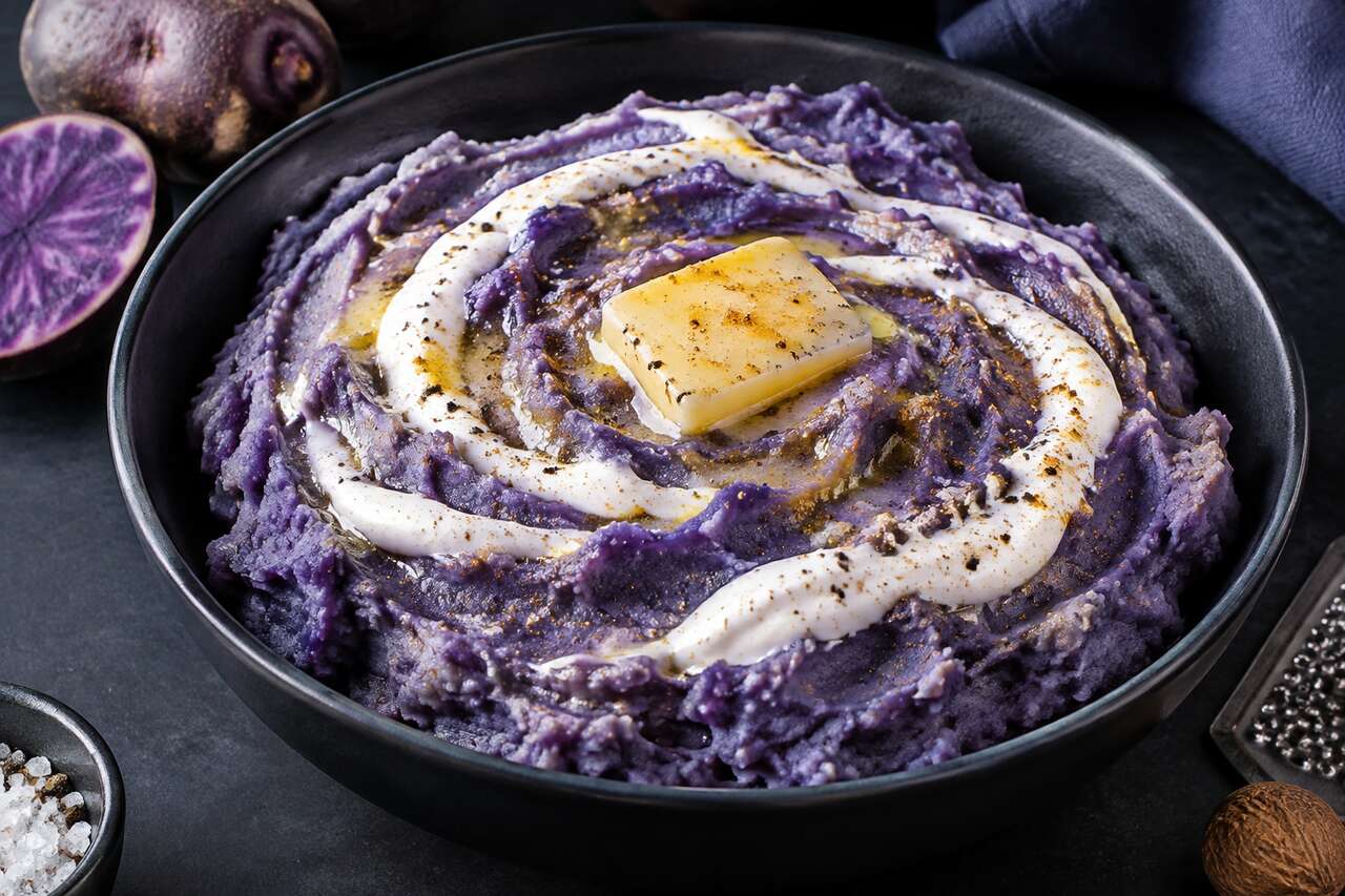Purée de pommes de terre bleues de la Manche : recette originale et savoureuse