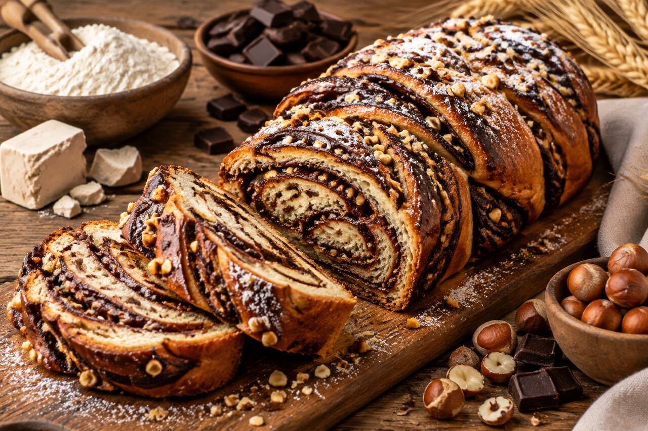 Recette du krantz cake au chocolat et noisettes