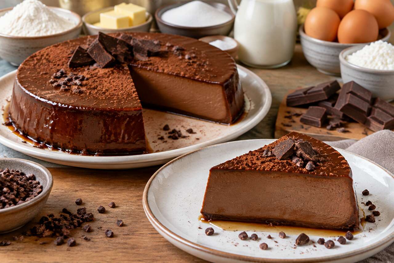 Recette du flan pâtissier au chocolat