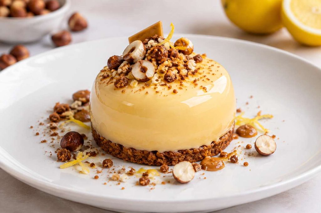 Recette d'entremets praliné et citron