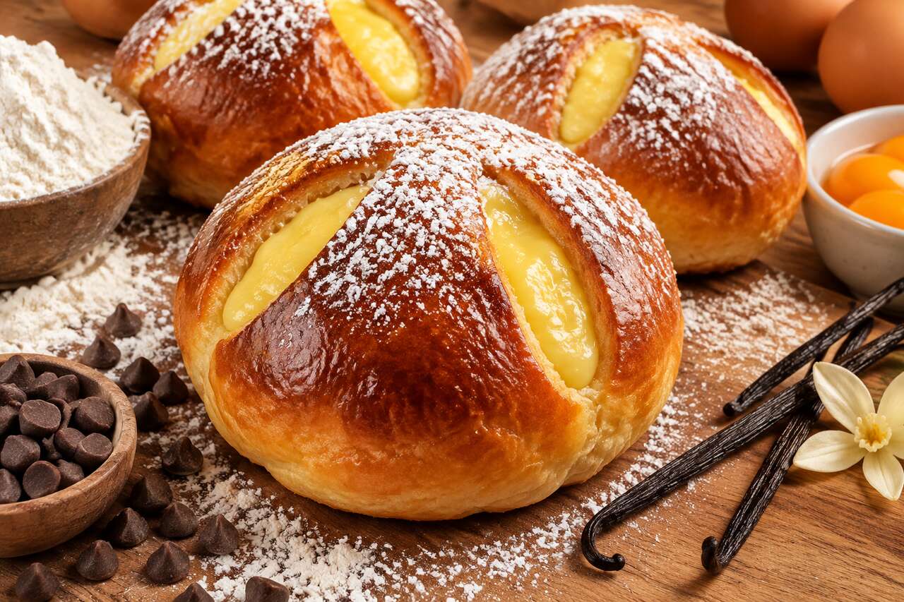 Recette des brioches suisses à la crème pâtissière