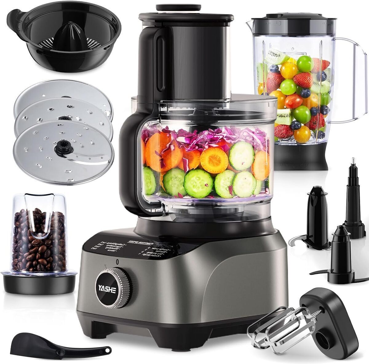 Test du robot cuisine YASHE multifonctions 1300W