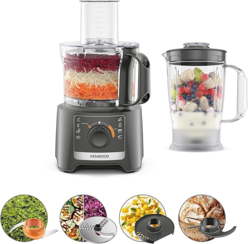 Test Kenwood MultiPro Compact FDP31.170GY : robot culinaire compact et puissant