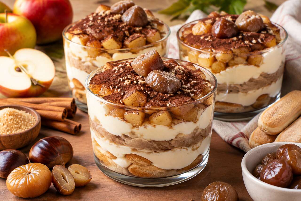 Recette de tiramisu aux pommes et marrons