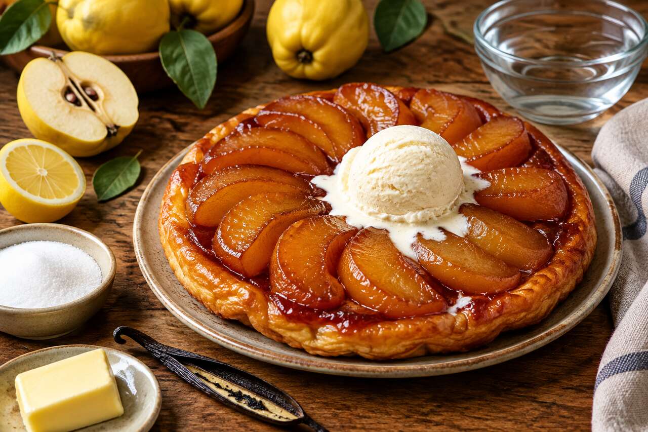 Tarte tatin aux coings : recette délicieuse et facile