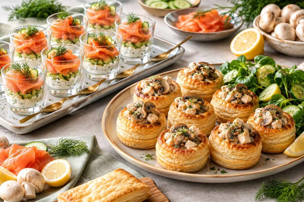 Recette duo de verrines & bouchée à la reine par Doriane