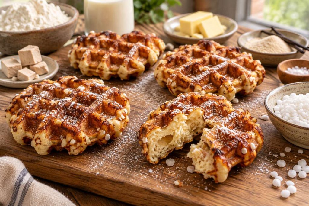 Recette de la gaufre liégeoise moelleuse et croustillante