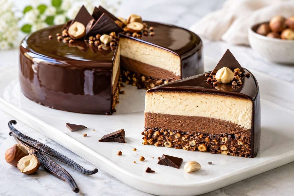 Recette d'entremets chocolat vanille