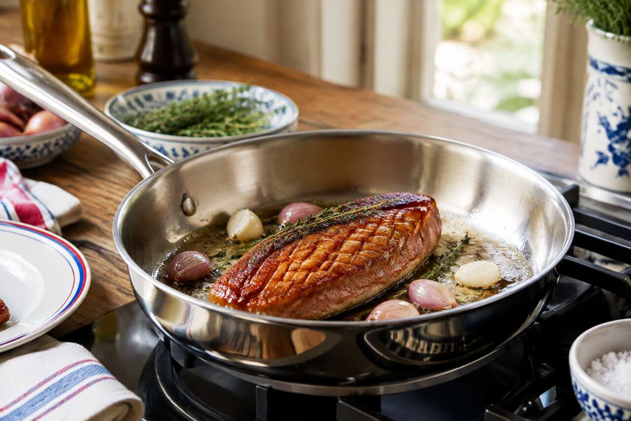 Plats d&rsquo;exception &agrave; la maison: ce que l&rsquo;inox permet de r&eacute;ussir plus facilement